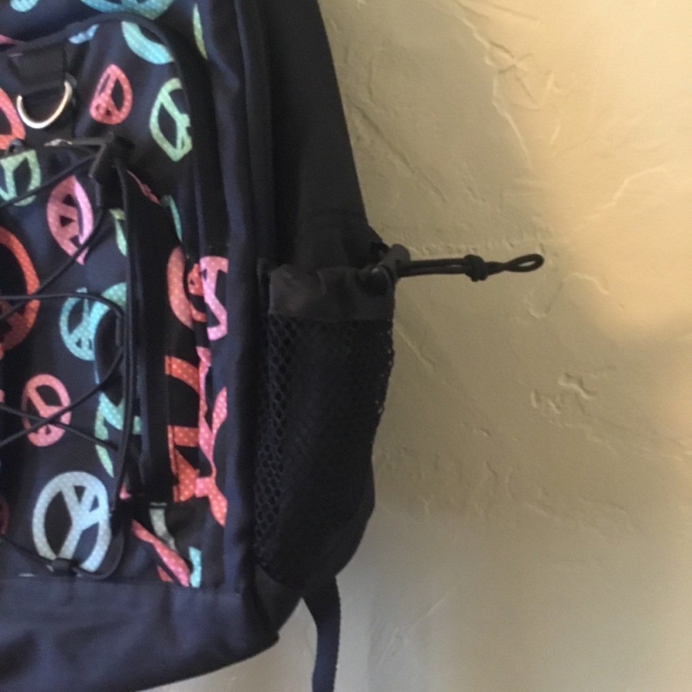 Pottery Barn Colorful Peace Sign Backpack - Picture 3 of 11